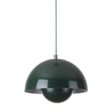 Minimalist Nordic Flowerpot Pendant Light Metal Mushroom Hanging Lamp for Dining Room and Bedroom