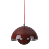 Minimalist Nordic Flowerpot Pendant Light Metal Mushroom Hanging Lamp for Dining Room and Bedroom
