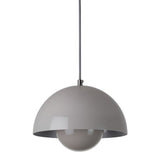 Minimalist Nordic Flowerpot Pendant Light Metal Mushroom Hanging Lamp for Dining Room and Bedroom