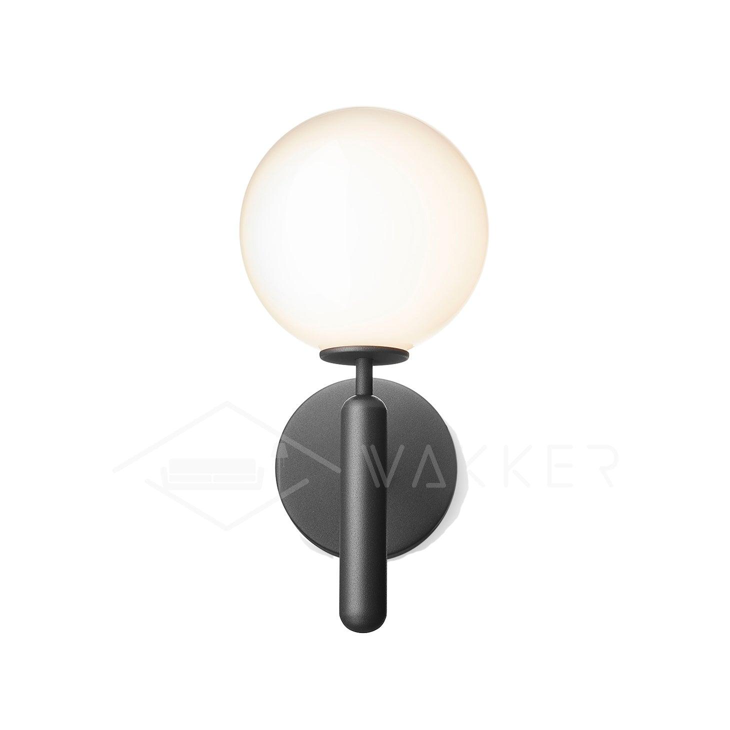 Minimalist Nordic Glass Wall Light Modern Brass Sconce for Bedroom and Living Room