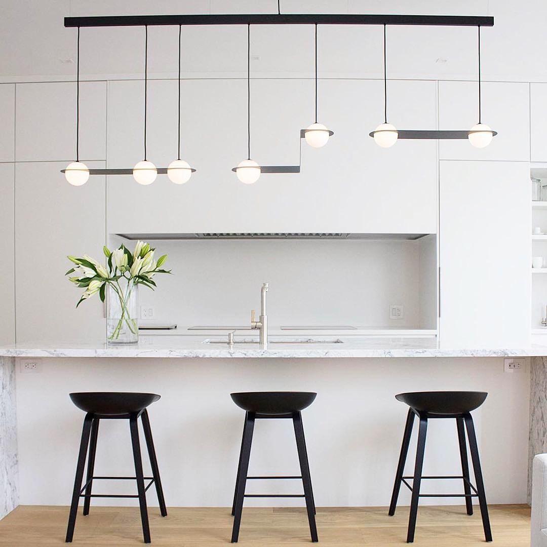 Minimalist Orbion Black Sphere Pendant Light Modern Geometric Glass Droplight