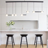 Minimalist Orbion Black Sphere Pendant Light Modern Geometric Glass Droplight