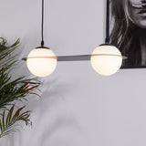 Minimalist Orbion Black Sphere Pendant Light Modern Geometric Glass Droplight