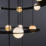 Minimalist Orbion Black Sphere Pendant Light Modern Geometric Glass Droplight