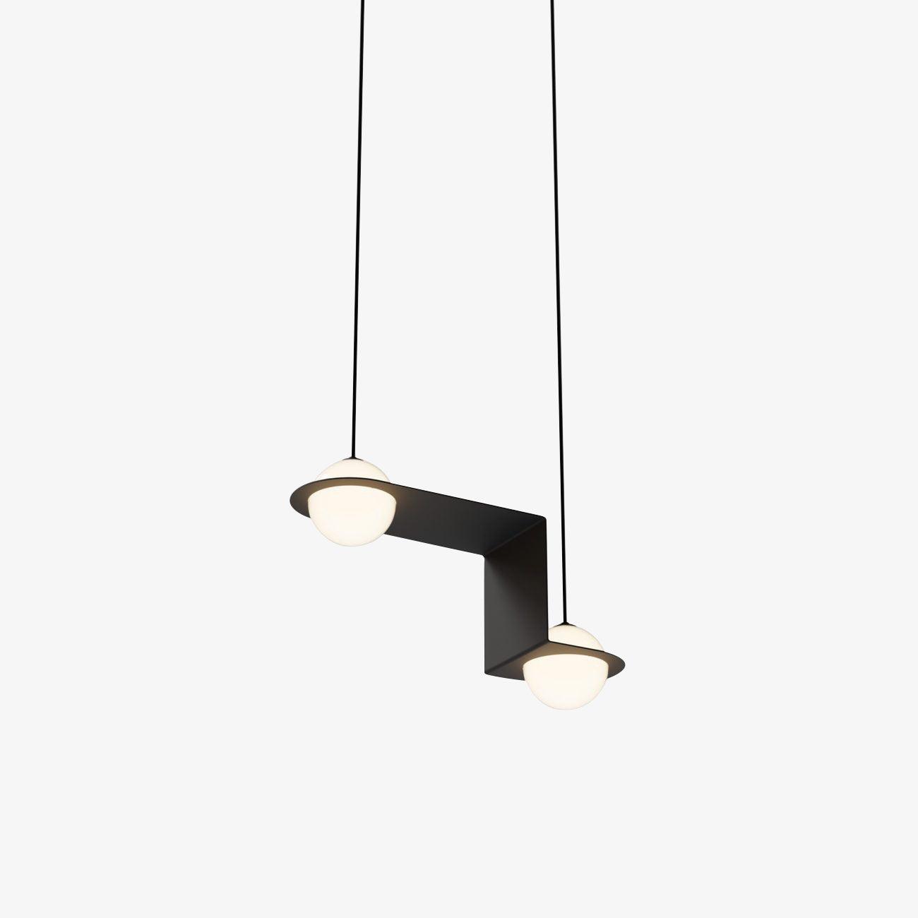 Minimalist Orbion Black Sphere Pendant Light Modern Geometric Glass Droplight