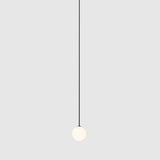 Minimalist Orbion Black Sphere Pendant Light Modern Geometric Glass Droplight