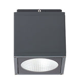 Square Outdoor LED Flush Mount Ceiling Light IP65 Waterproof Exterior Downlight for Villa Balcony