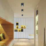 Square Outdoor LED Flush Mount Ceiling Light IP65 Waterproof Exterior Downlight for Villa Balcony