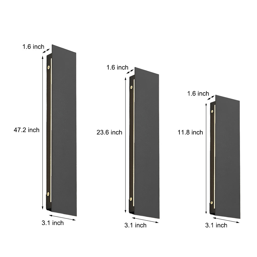 Minimalist Outdoor Waterproof LED Linear Sconce Modern Villa Porch Strip Wall Lamp