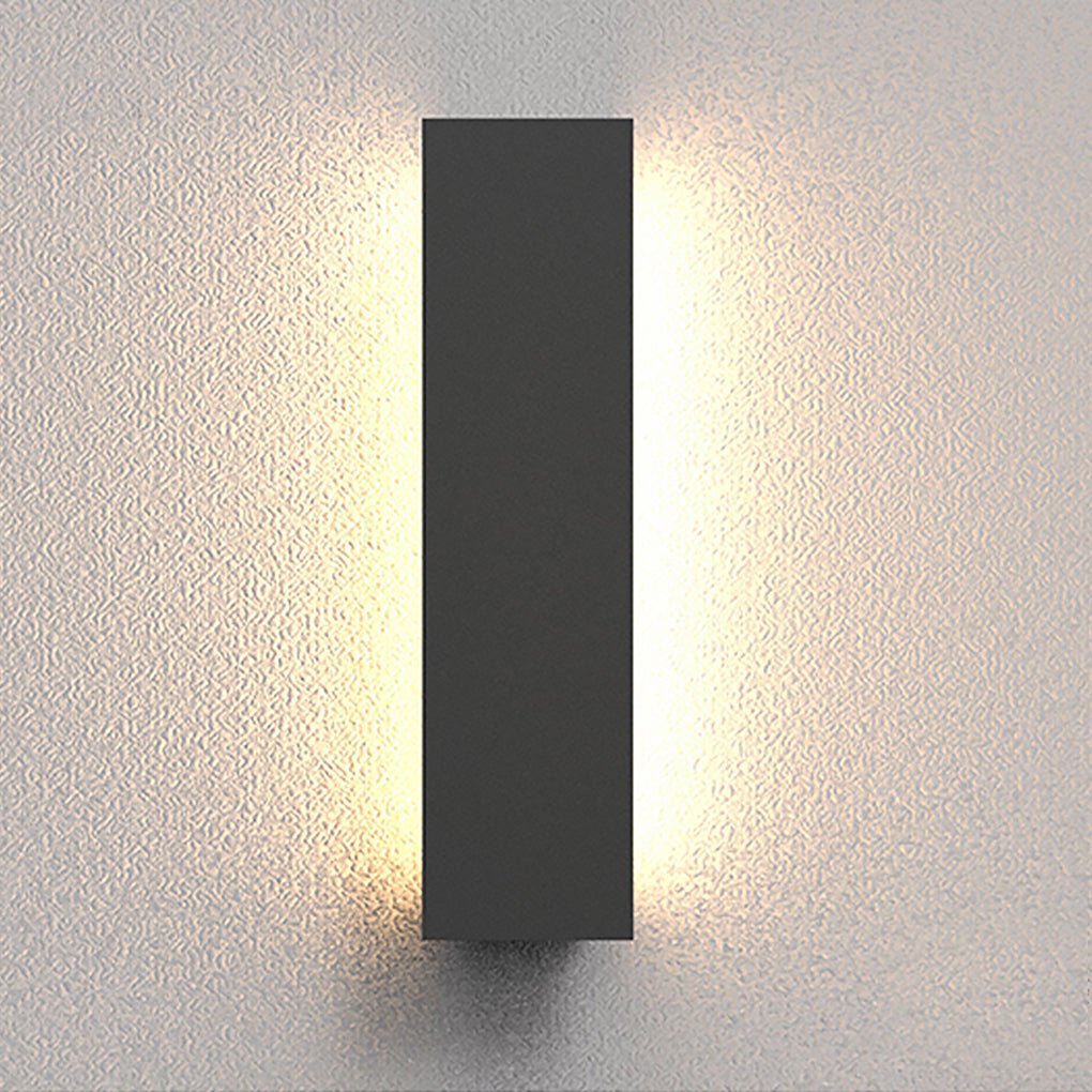 Minimalist Outdoor Waterproof LED Linear Sconce Modern Villa Porch Strip Wall Lamp