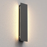 Minimalist Outdoor Waterproof LED Linear Sconce Modern Villa Porch Strip Wall Lamp