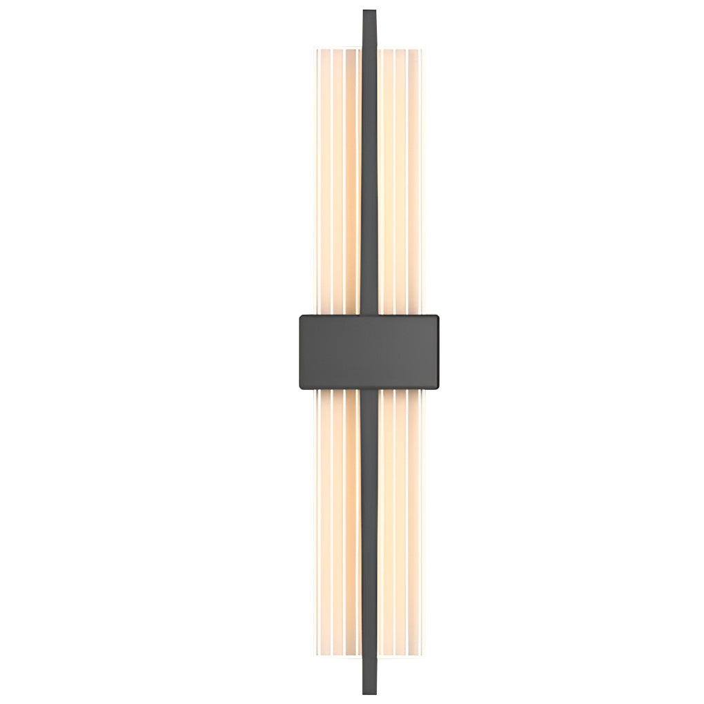 Minimalist Rectangular LED Wall Sconce Modern Acrylic Gold Black Postmodern Bedside Lamp for Living Room