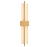 Minimalist Rectangular LED Wall Sconce Modern Acrylic Gold Black Postmodern Bedside Lamp for Living Room