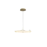 Minimalist Ring Nodes LED Hanging Lamp Adjustable Circular Pendant Fixture for Dining Areas