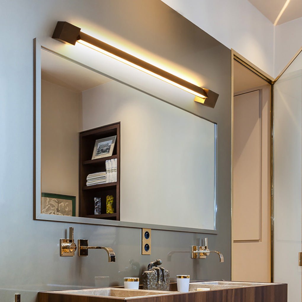 Minimalist Ultra Thin Rotatable Linear LED Wall Lamp in Black Finish for Bedside Decor