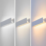 Minimalist White LED Strip Wall Lamp with 270 Degree Adjustable Rotation for Modern Interior