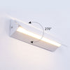 Minimalist White LED Strip Wall Lamp with 270 Degree Adjustable Rotation for Modern Interior