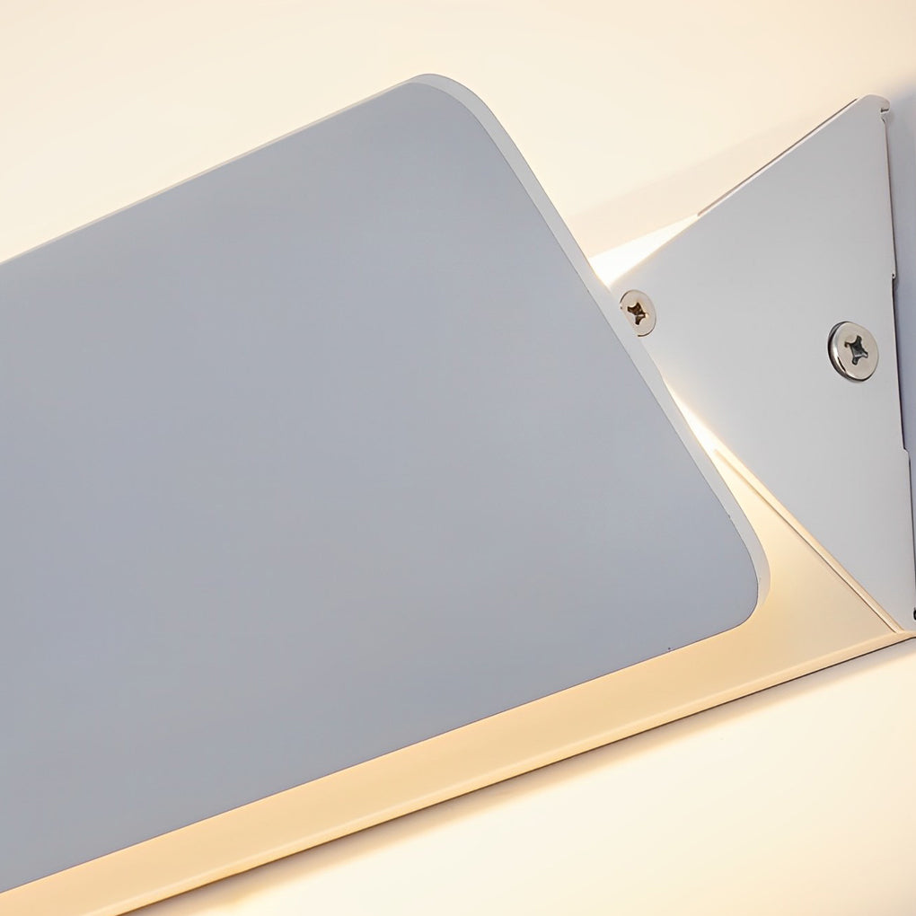 Minimalist White LED Strip Wall Lamp with 270 Degree Adjustable Rotation for Modern Interior