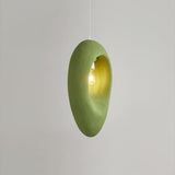 Mizuko Green Teardrop Hanging Lamp Modern Polystyrene Decorative Pendant Light