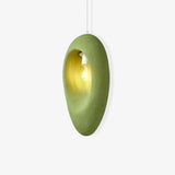 Mizuko Green Teardrop Hanging Lamp Modern Polystyrene Decorative Pendant Light