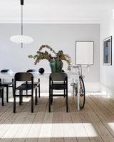 Model 2065 Mid Century Modern Pendant Lamp Opalescent Saucer Suspension Light