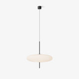 Model 2065 Mid Century Modern Pendant Lamp Opalescent Saucer Suspension Light