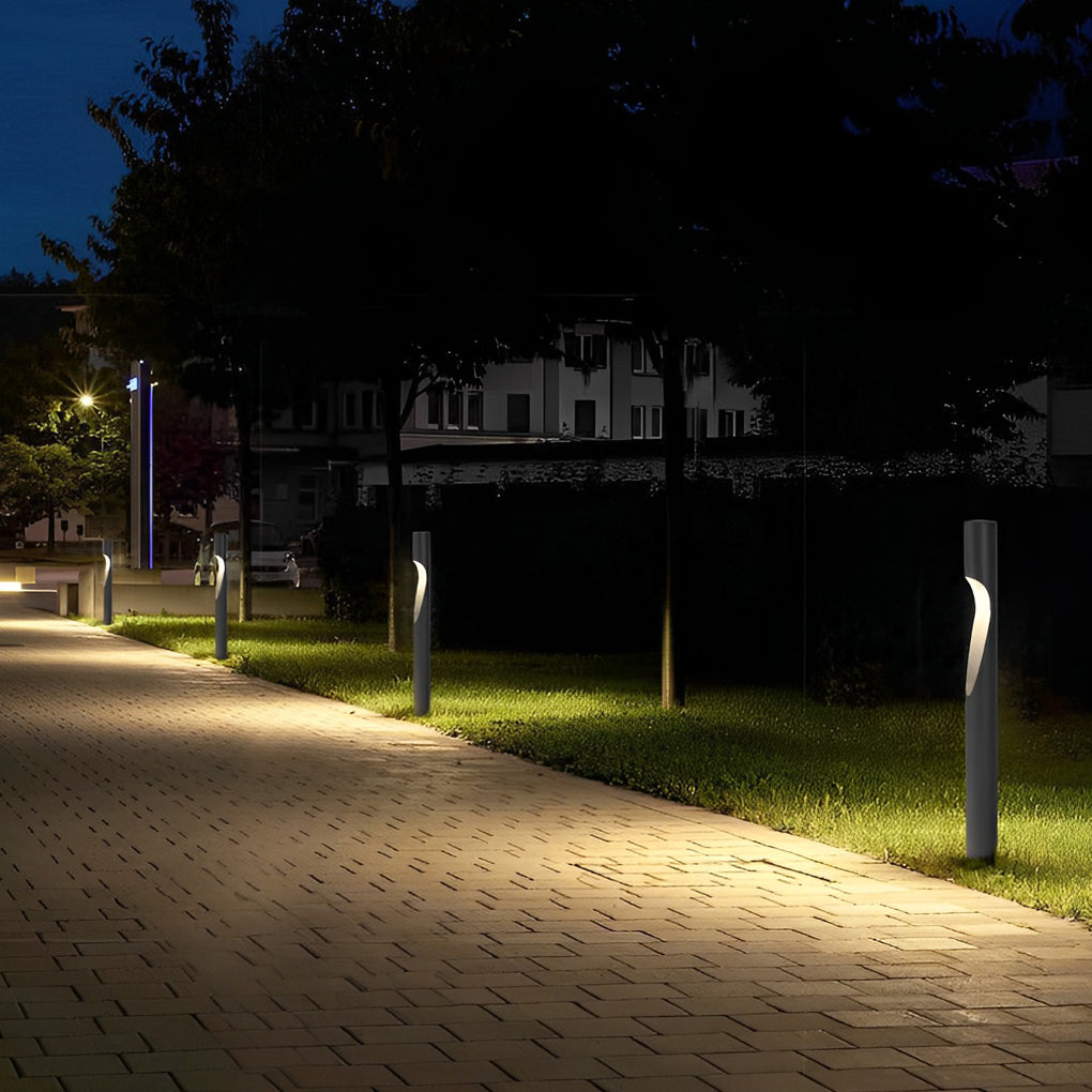 Modern 10W LED Outdoor Pathway Light Gray Waterproof Garden Walkway Lamp