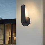 Modern 12 Inch Matte Black Aluminum Armed LED Outdoor Wall Sconce for Exterior Lighting