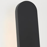 Modern 12 Inch Matte Black Aluminum Armed LED Outdoor Wall Sconce for Exterior Lighting