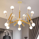 Modern 12 Light Sputnik Chandelier Nordic LED Pendant Lamp for Living Room Decor