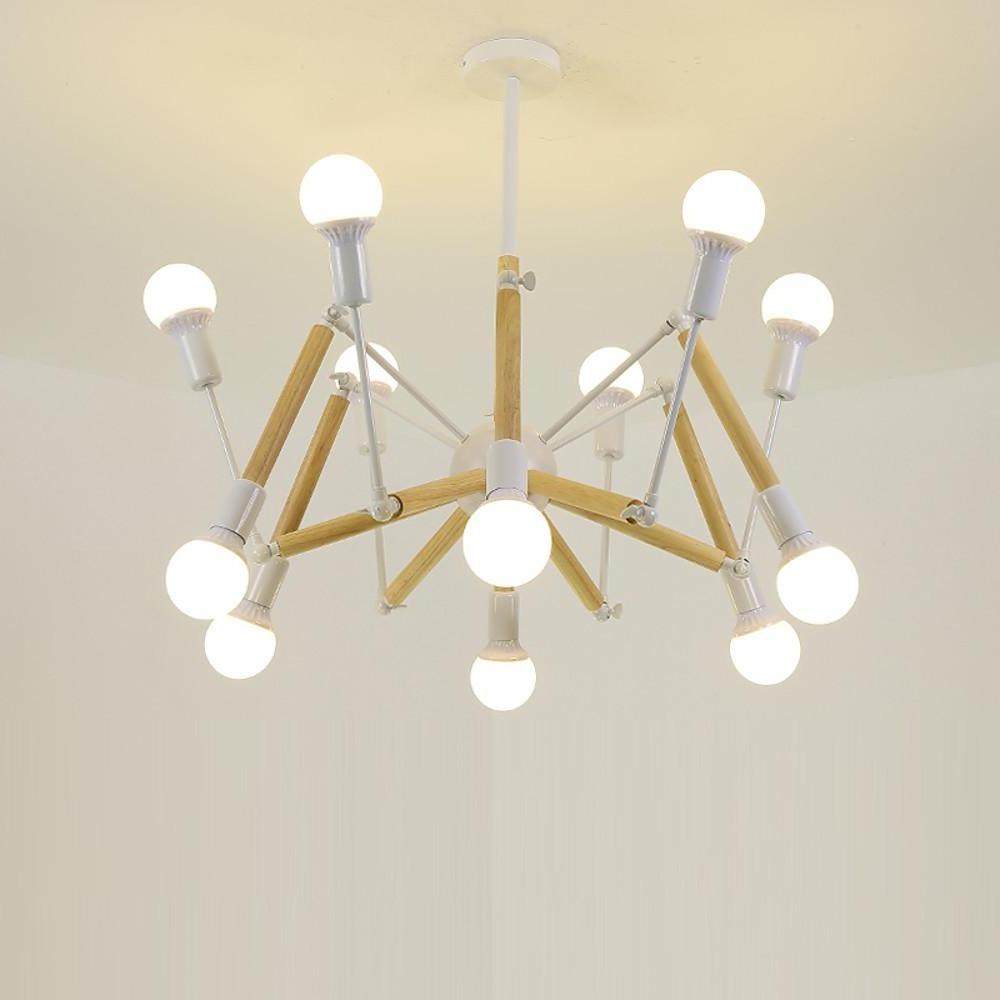 Modern 12 Light Sputnik Chandelier Nordic LED Pendant Lamp for Living Room Decor