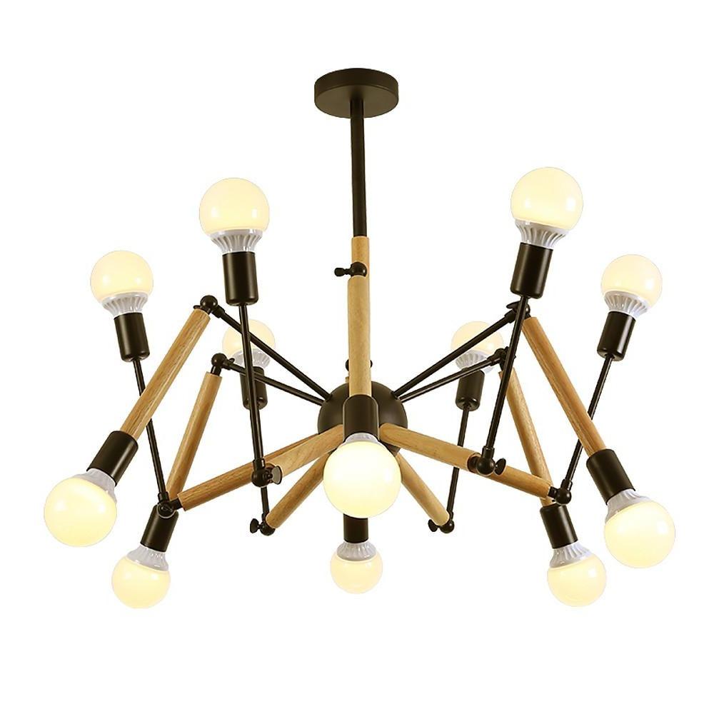 Modern 12 Light Sputnik Chandelier Nordic LED Pendant Lamp for Living Room Decor
