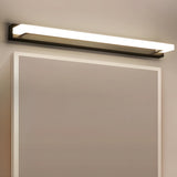 Modern 15.74 Inch Black Linear LED Vanity Light with Mesh Filter for Bathroom Mirror