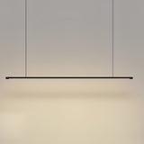 Modern 16 Inch Geometric LED Pendant Light Black Adjustable Hanging Lamp for Dining Room and Office