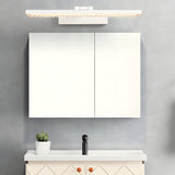 Modern 160 Degree Rotating LED Bathroom Vanity Light with Crystal Effect Acrylic Shade and Color Dimming