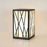 Modern 20W LED Solar Post Lights Square Waterproof Outdoor Pathway Lighting for Garden and Yard
