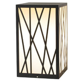 Modern 20W LED Solar Post Lights Square Waterproof Outdoor Pathway Lighting for Garden and Yard