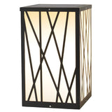 Modern 20W LED Solar Post Lights Square Waterproof Outdoor Pathway Lighting for Garden and Yard