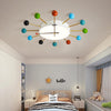 Modern 24 Inch Colorful Ball Geometric LED Flush Mount Ceiling Light Fixture