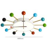 Modern 24 Inch Colorful Ball Geometric LED Flush Mount Ceiling Light Fixture
