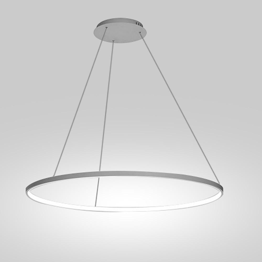 Modern 24 Inch LED Ring Pendant Light with Acrylic Opal Shade for Living Room