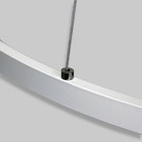 Modern 24 Inch LED Ring Pendant Light with Acrylic Opal Shade for Living Room