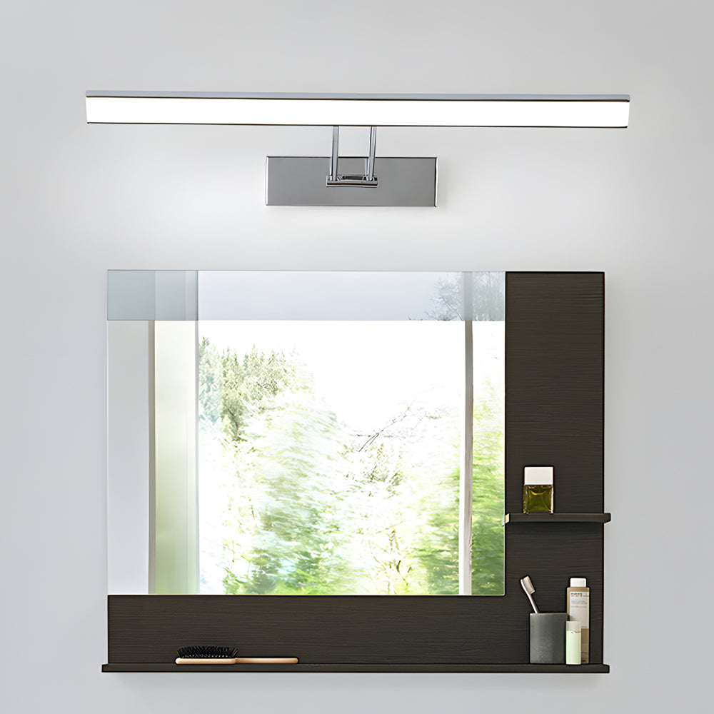 Modern 240 Degree Adjustable Linear LED Vanity Light for Bathroom Mirror Makeup Sconce