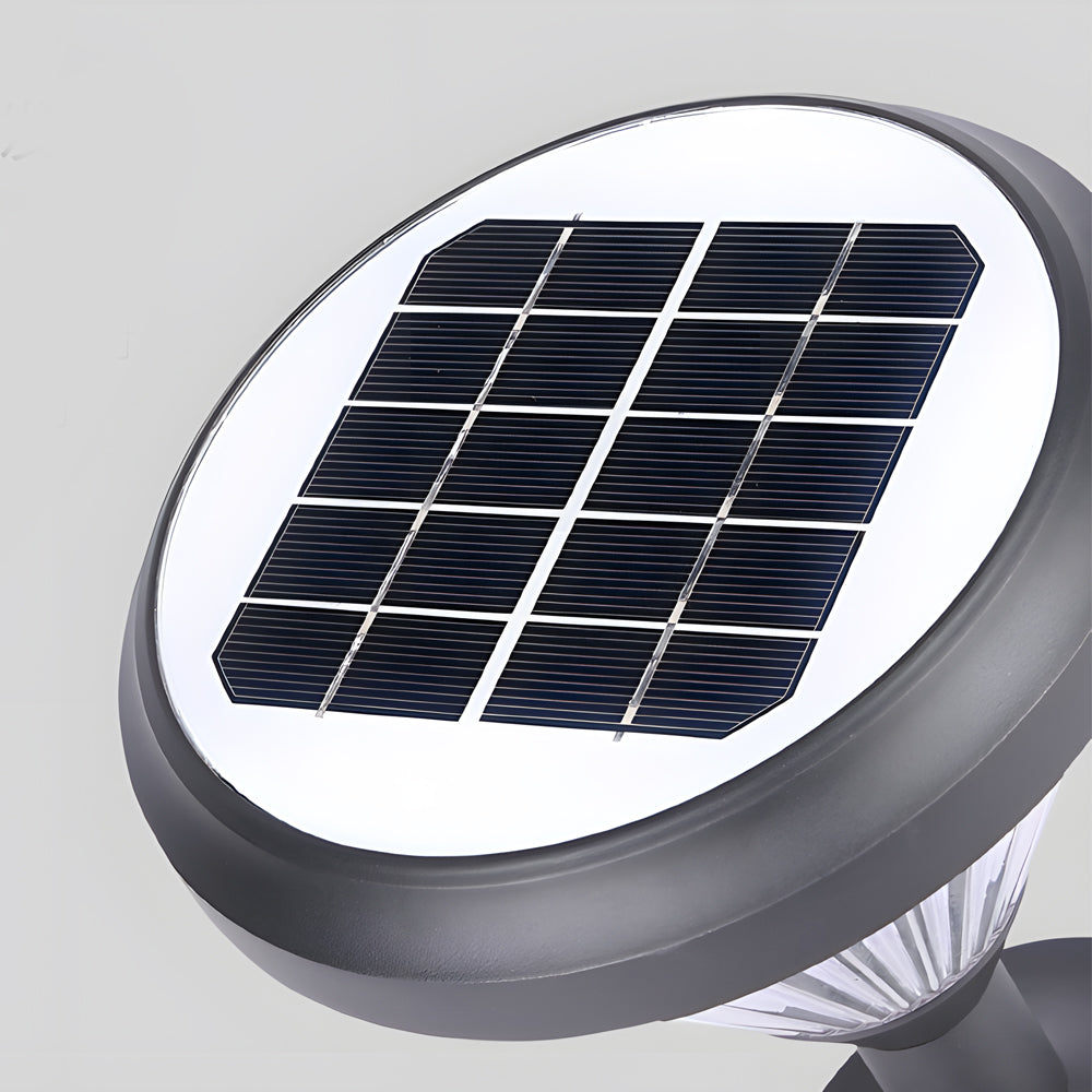 Modern 27.6 Inch Black Aluminum Solar Pathway Light Waterproof Outdoor Garden Path Landscape Lighting