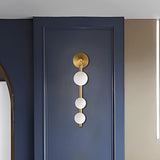 Modern 3 Light Glass Globe Wall Sconce Mid Century G9 Metal Vanity Light Fixture