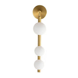 Modern 3 Light Glass Globe Wall Sconce Mid Century G9 Metal Vanity Light Fixture