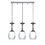 Modern 3 Light LED Kitchen Island Chandelier Electroplated Aluminum Pendant Lighting Fixture