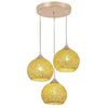Modern 3 Light Metal Cluster Bar Pendant Light with Adjustable LED Hanging Fixture for Dining Room