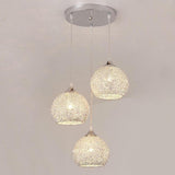 Modern 3 Light Metal Cluster Bar Pendant Light with Adjustable LED Hanging Fixture for Dining Room