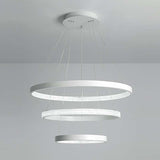 Modern 3 Ring LED Chandelier Round Circular Hanging Ceiling Light for Dining Room
